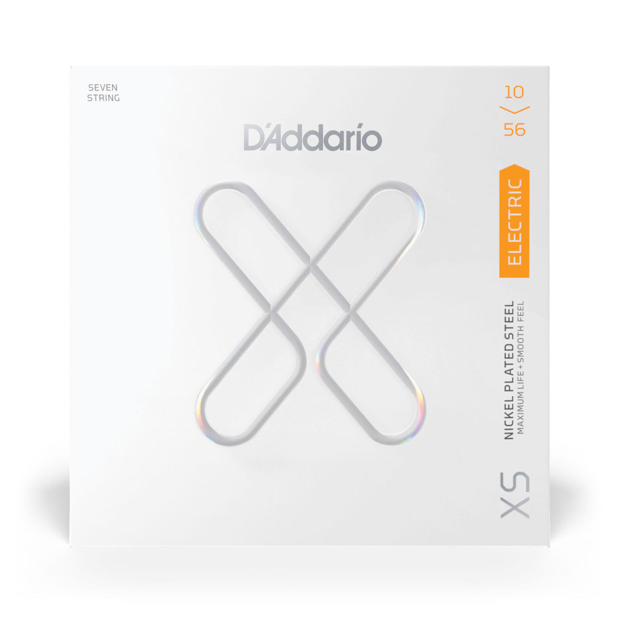 XSE1056 XS vernikkeld staal normaal licht 7-snarig 10-56