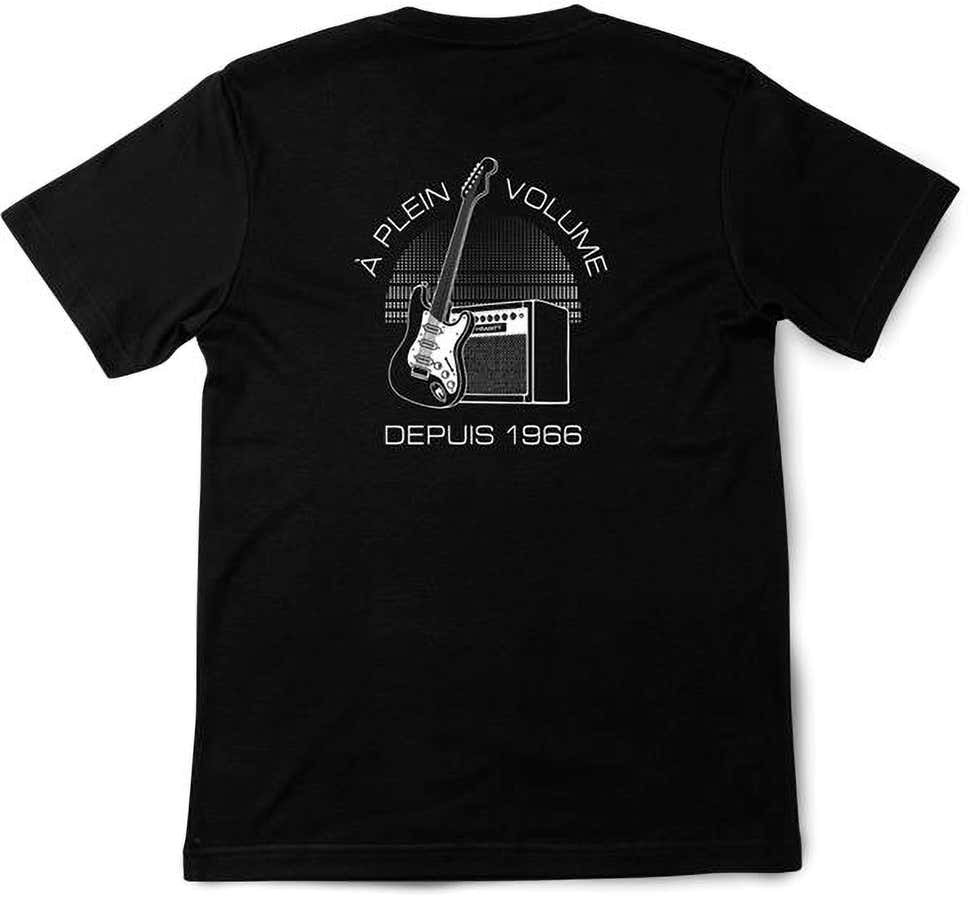 T-shirt Noir Logo Classic Blanc S
