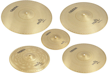 Set 5 Cymbales Silencieuces Mute - 14" 16" 18" 20" 10" - Finition Brass