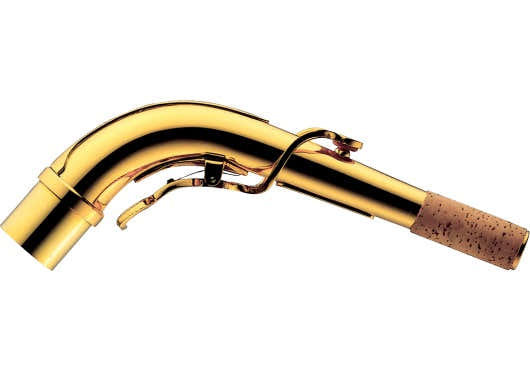 BOCAL POUR SAXOPHONE WO10 - STANDARD - LAITON JAUNE VERNI - STOCK B