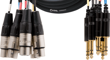 Multikabel 8 XLR Vrouwelijk/8 Jack Stereo 3 M