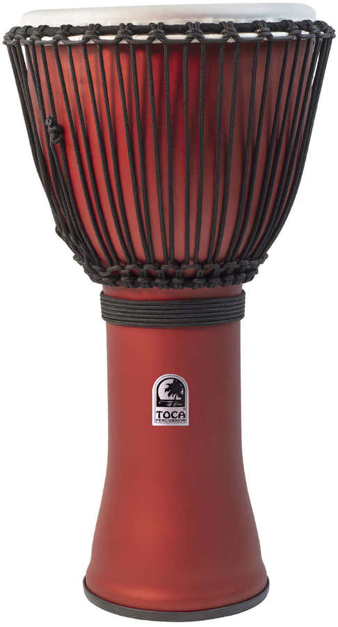 Djembe Freestyle 10" Accord Par Corde Rouge Mat SFDJ-10RR