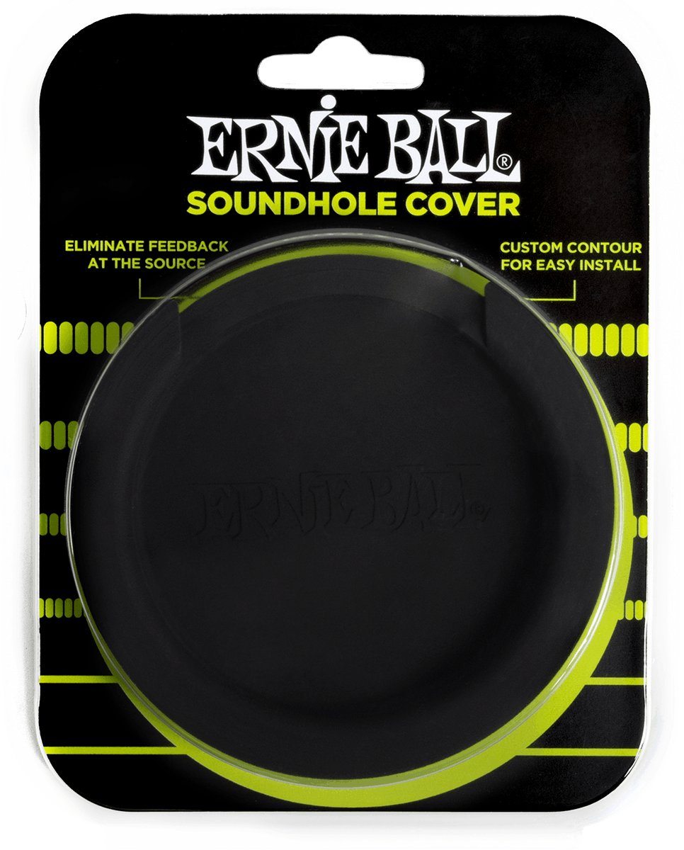 Ernie Ball Bouchon de rosace en caoutchouc noir
