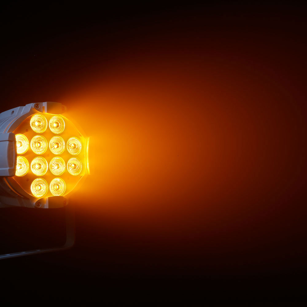 Studio PAR 64 CAN RGBWA + UV 12 W WH - PAR-projector 12 W LED RGBWA + UV 12 W Witte Behuizing