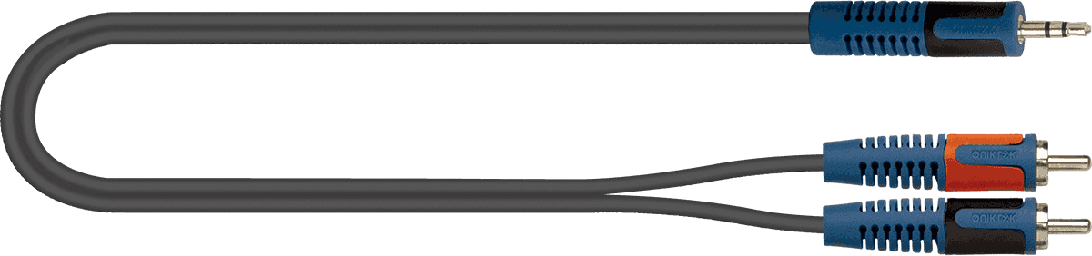 RKSA1505 Cable Audio Minijack Stereo 2xRCA 5M