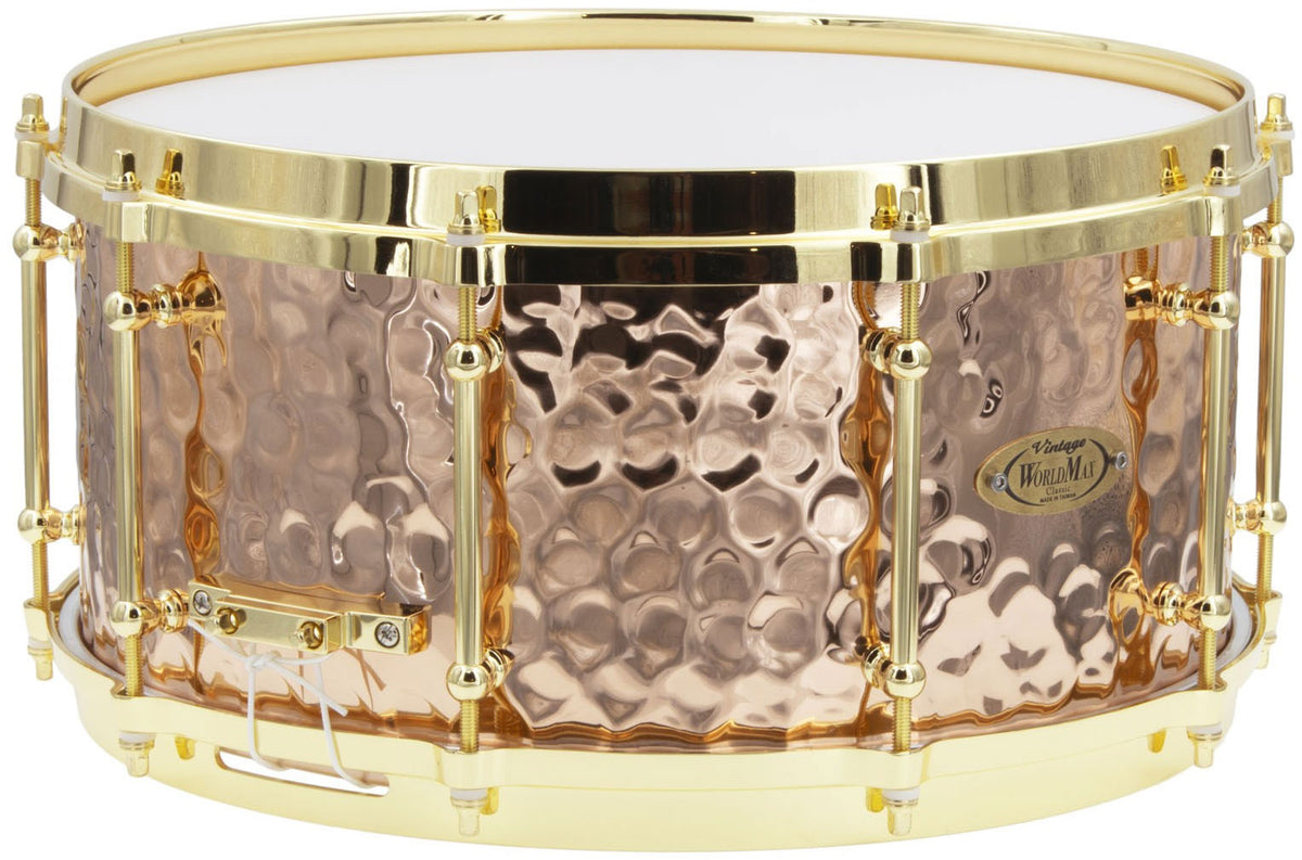 BZH-6514DHBR - Snaredrum 14" x 6.5" - Gehamerde Bronzen Ketel - Gegoten Spanring