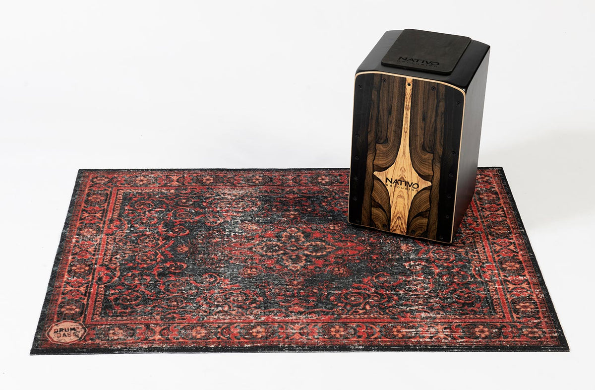 Tapis Vintage Persian 1.30 X 0.90M Antidérapant - Black Red