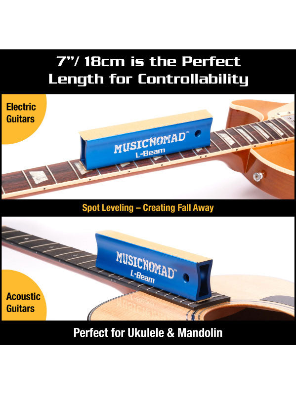 MN810 L-beam Bar De Ponçage Frettes Guitares Ukulélés Mandoline - 18cm
