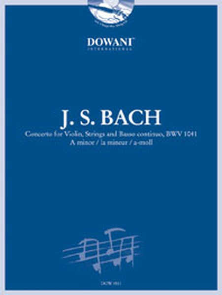 BACH J.S. - CONCERTO BWV 1041 IN A MINOR - VIOLON PIANO