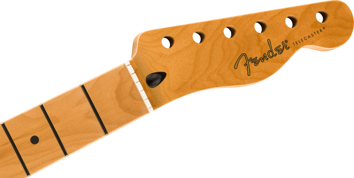 Satin Roasted Maple Fat Tele Neck, 22 Medium Jumbo , 9.5, Maple, U Shape
