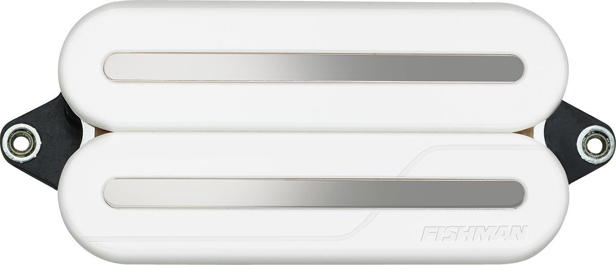 Fluence Modern Opencore, 6 Cordes, 3 Voix, AlNiCo, Blanc, Rail Nickel Noir