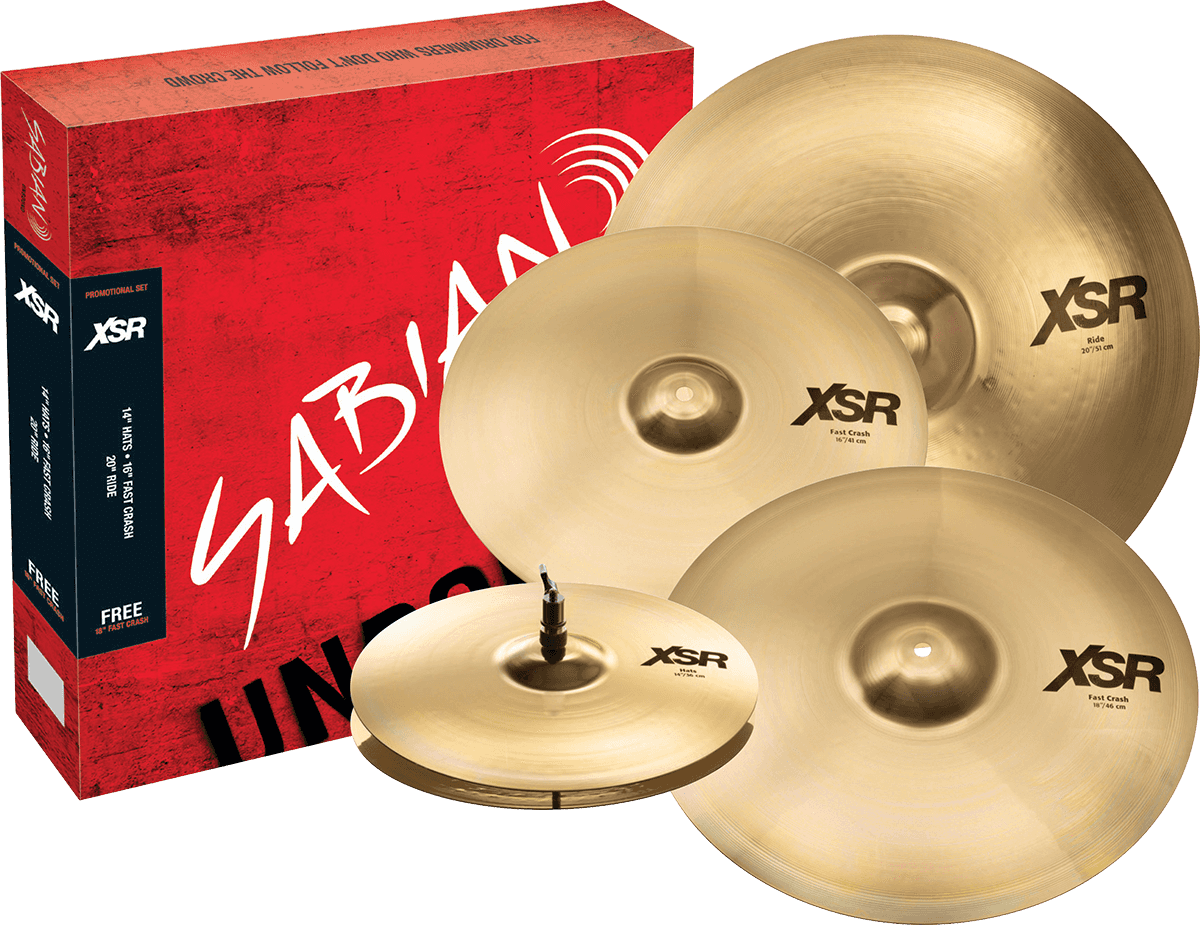 XSR55GB - Pakket XSR Harmonisch 14/16/2 + 18" Crash +9 DAGEN PROEFPERIODE DRUMEO