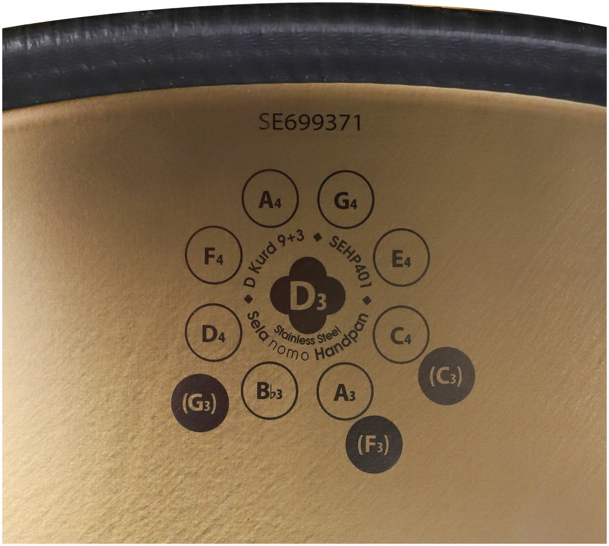 Nomo Handpan D Kurd 9+3 - Stainless Steel