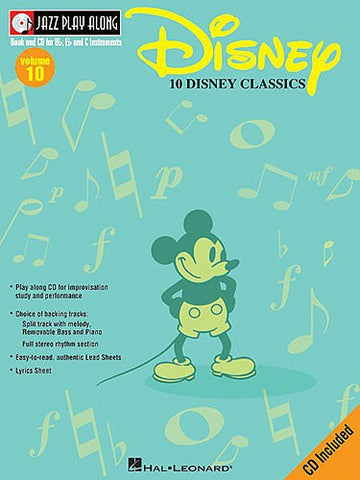 JAZZ PLAY ALONG VOL.10 - DISNEY + CD