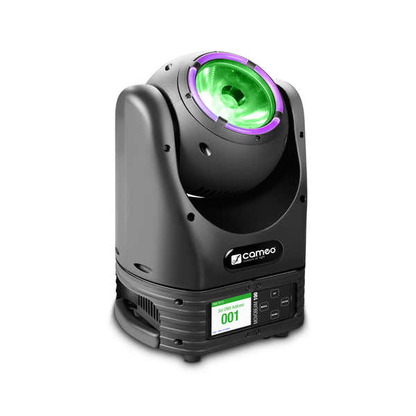 Movo Beam 100 - Projecteur Asservi Rotation Illimite Avec Couronne LED
