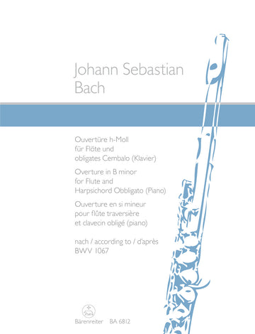 J.S. - Ouverture Suite Pour Ochestre En Si Mineur Bwv 1067 - Flute Clavecin/Piano