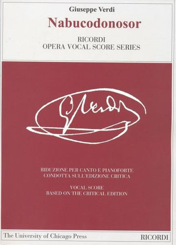 VERDI G. - NABUCODONOSOR - CHANT ET PIANO