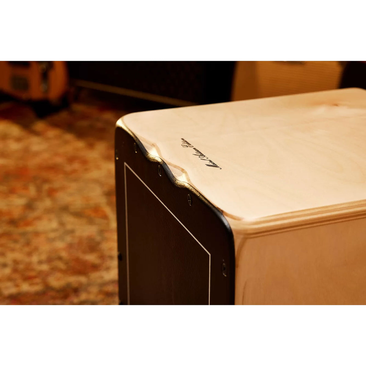 Aesleyb Artisan Edition Cajon Sole Line Ebony Burst