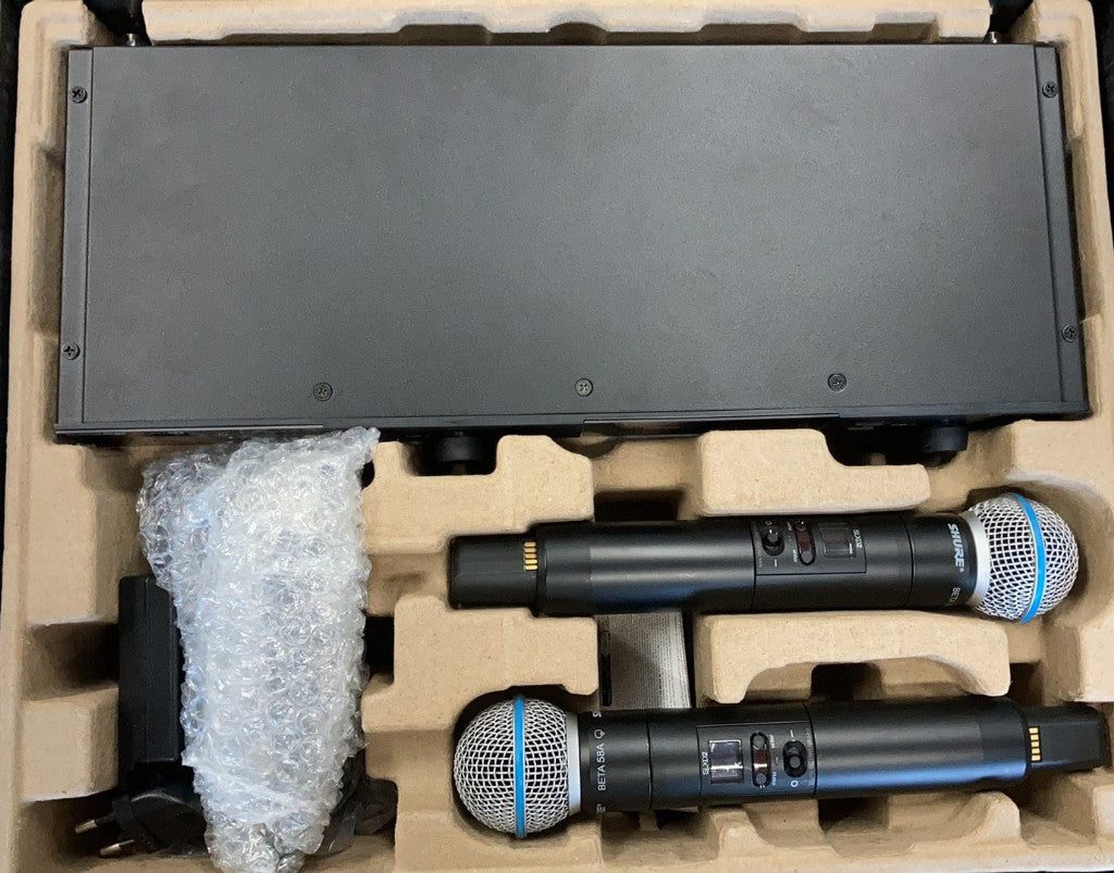 Système complet double SLX-D main Beta58 - 823-832/863-865 MHz - Stock B