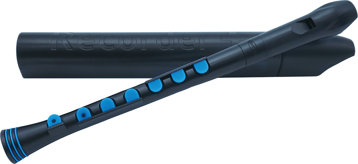 RECORDER+ BLACK AND BLUE
