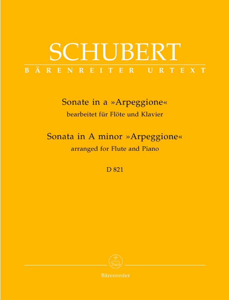 Barenreiter Schubert F. - Sonate Eggione En La Mineur D 821 - Flute Piano
