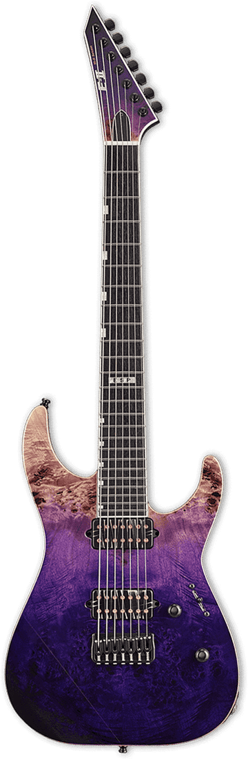 E-II M-II 7 Burled Male Hipshot Purple Natural Faded