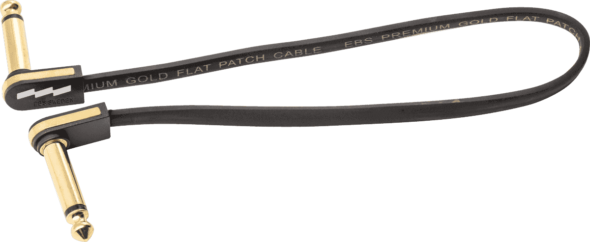 Câble de Patch Guitare 28 CM Compact Or