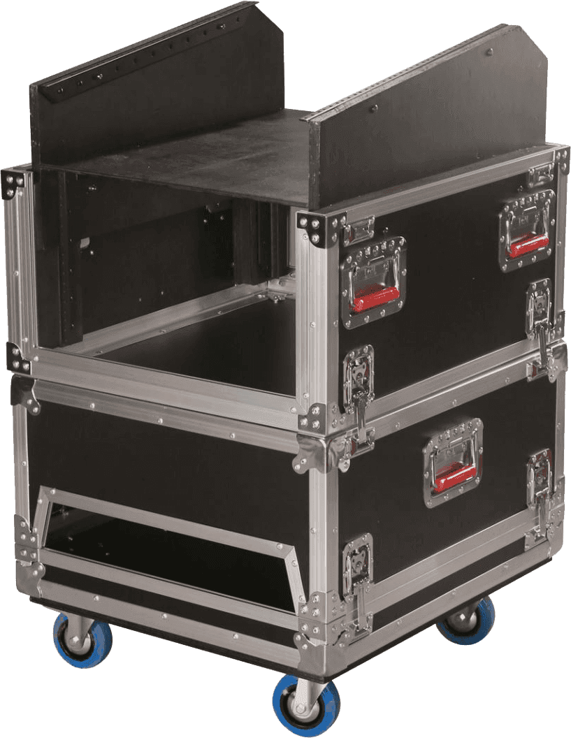 G-TOWER WOOD FOR 14 U MIXING CONSOLE WITH INTEGRATED 6 U RACK