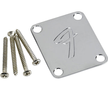 4-bolt Vintage-style Neck Plate "F" (chrome)