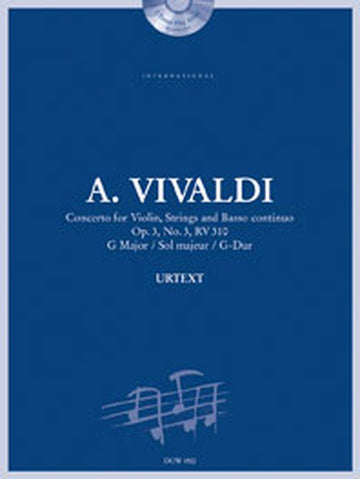 Vivaldi A. - Concerto Op. 3 N°3 Rv 31 In G-Major - Violon Cordes Bc