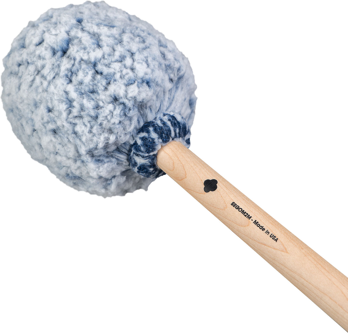 Baguette de gong Vikrampal Deep Earth - Médium, bleu givré