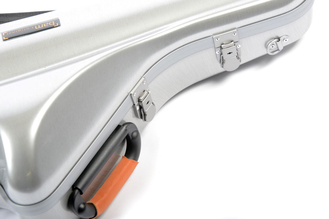 Tenorsaxofoon-Koffer Cabine La Defense - Geborsteld Aluminium