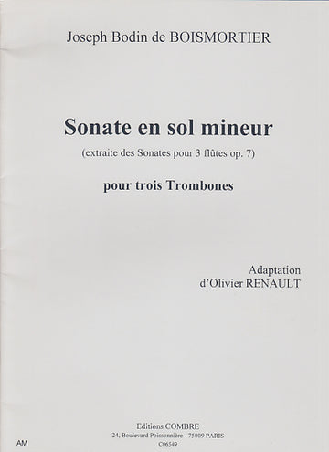 Boismortier - Sonate En Sol Mineur - 3 Trombones