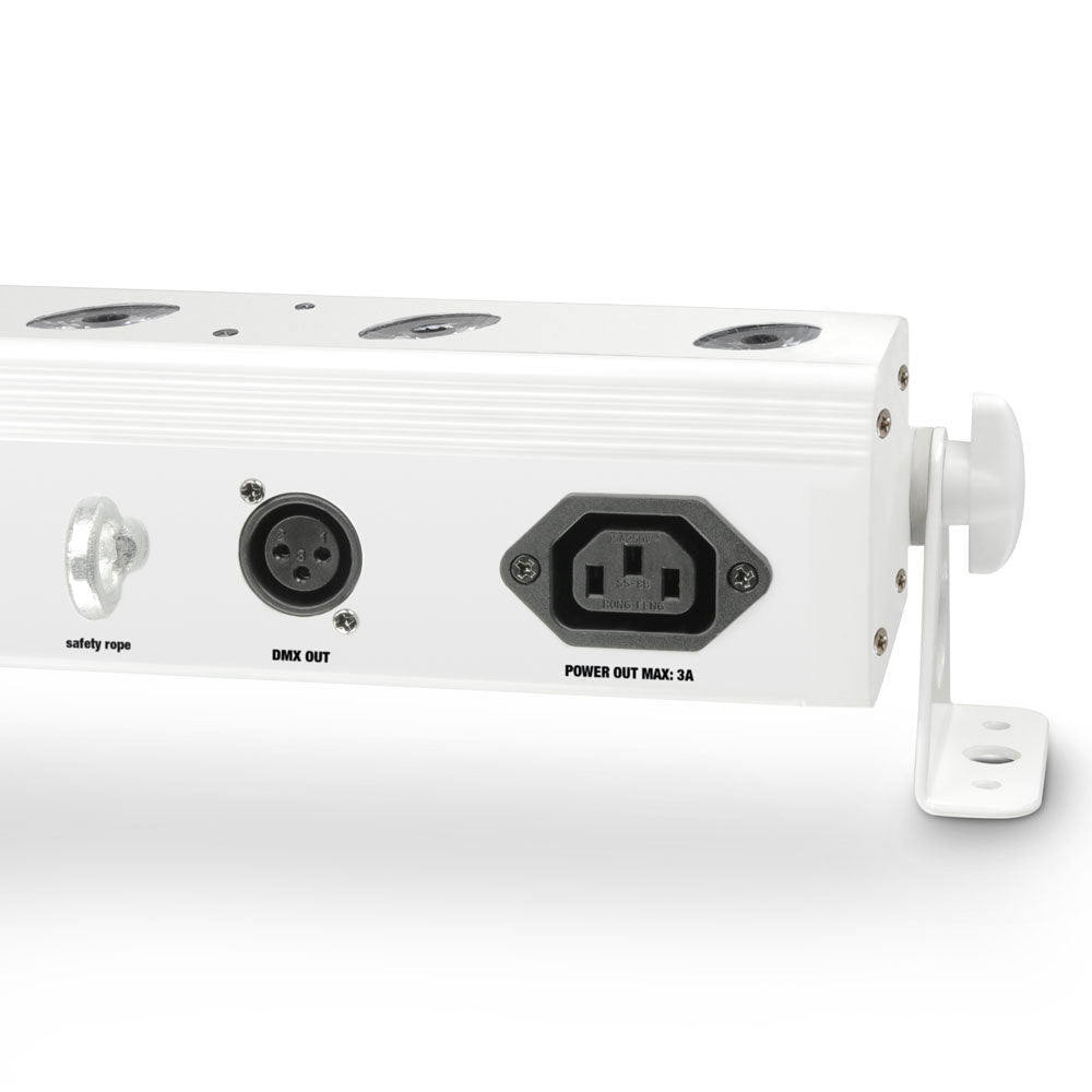 Tribar 200 Ir Wh - Barre Led Tricolores (Rgb) 12 X 3 W Boitier Blanc Avec Tlcommande Infraroug