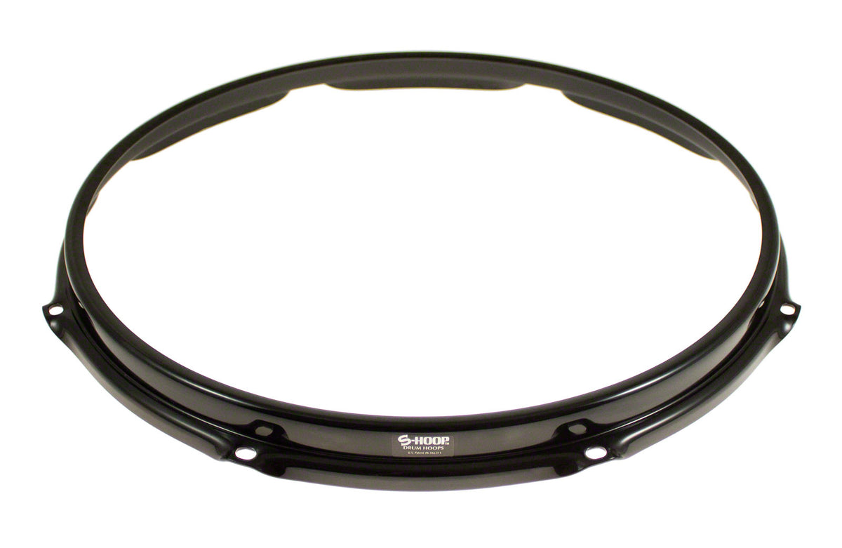 SH168-BLK HOOP 16" 8 HOLES - BLACK