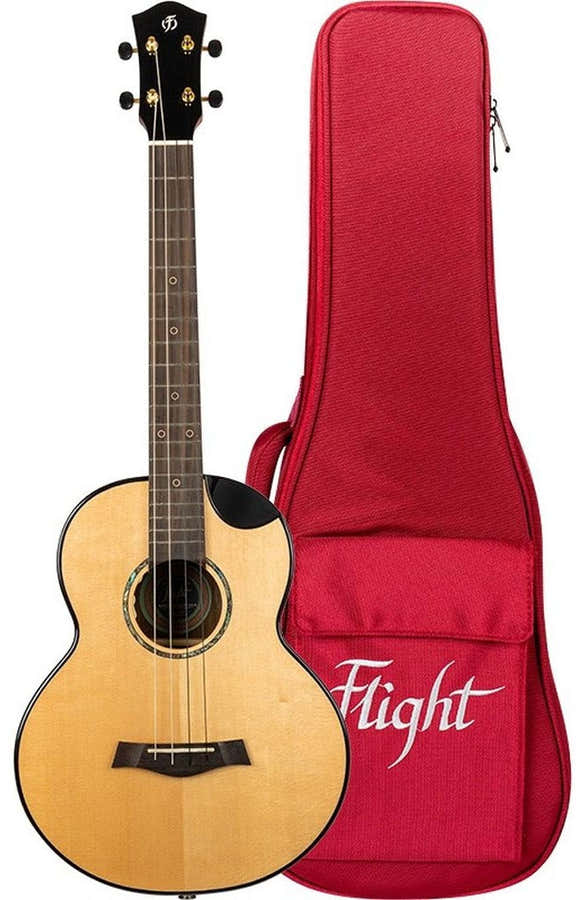 Aurora Solid Top Baritone Electro Ukulele - Nat