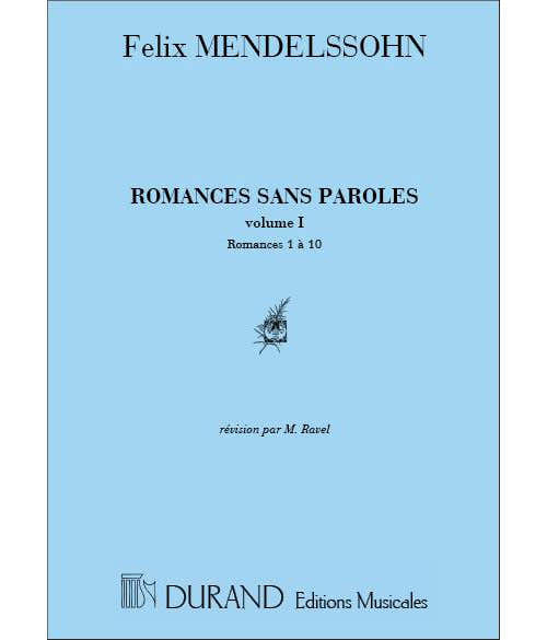 MENDELSSOHN - ROMANCES SANS PAROLES VOL.1 - PIANO