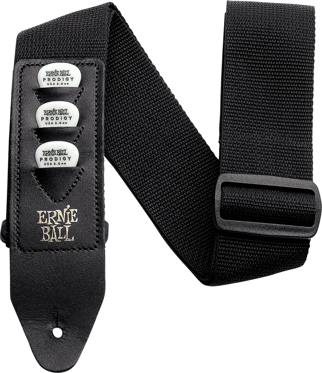 Ernie Ball BLACK PICKHOLDER STRAP