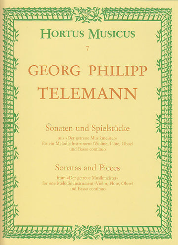 Telemann G.P. - Sonaten Und Spielstucke Aus "der Getreue Musikmeister"