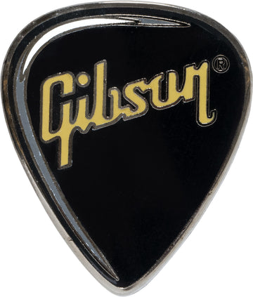 Reversspeld in de vorm van een gitaarplectrum