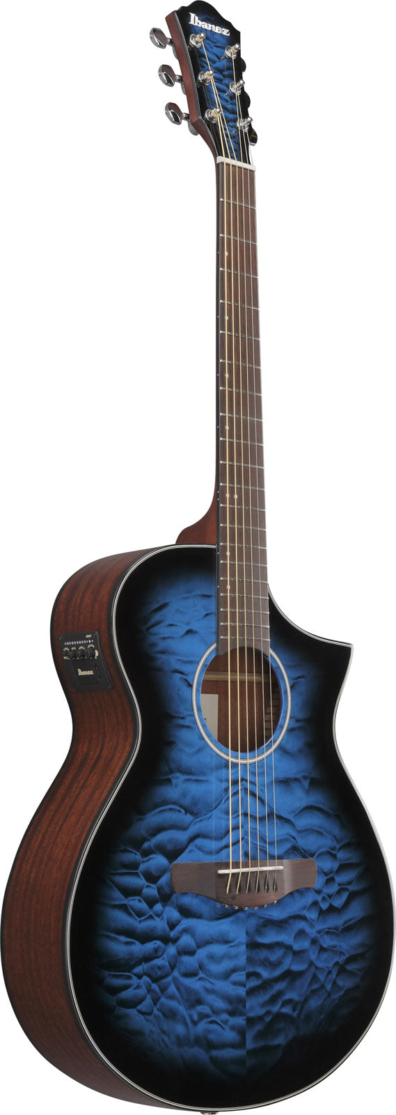 AEWC16QATLH Transparante blauwe sunburst
