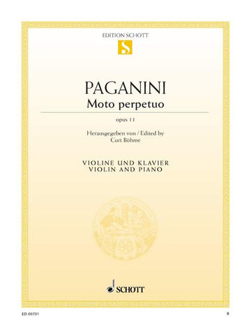 Paganini Niccolo - Moto Perpetuo Op. 11 - Violin And Piano