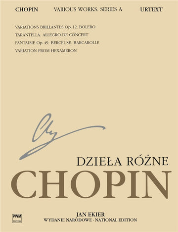 Chopin F. (ekier) - Various Works - Piano