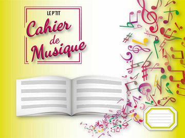 Muziekboek met 4 notenbalken