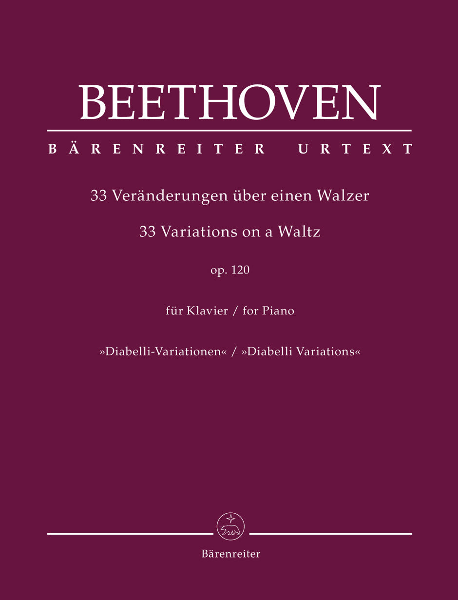 Beethoven L.V. - 33 Variations On A Waltz Op.120 - Piano