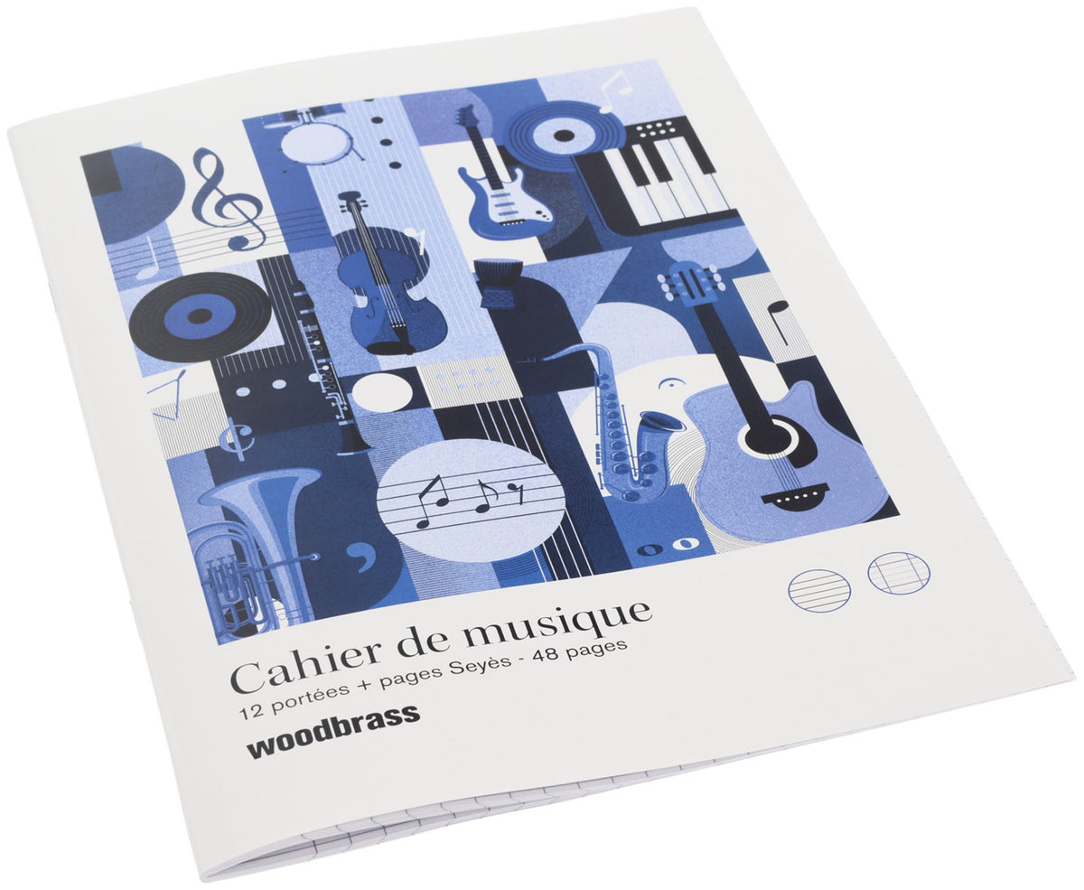 Cahier de musique 12 Portées + pages Seyes - 48 pages