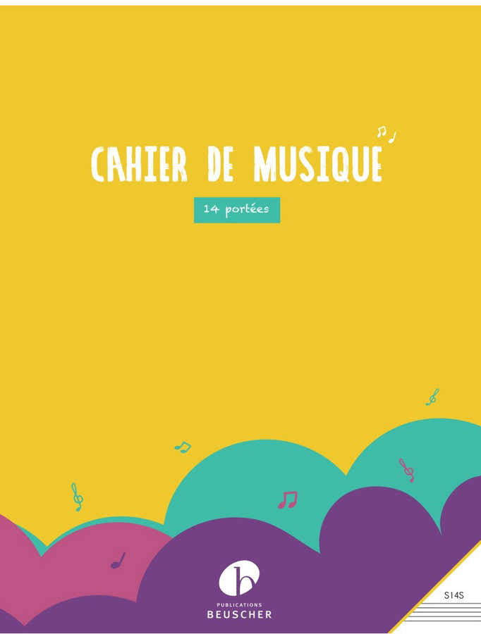 Cahier De Musique 14 portées