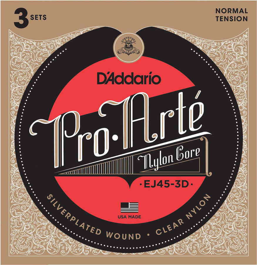EJ45-3D Pack de 3 Pro-Arte Nylon Tirant Normal