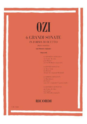 OZI E. - 6 GRANDI SONATE IN FORMA DI DUETTO - BASSON