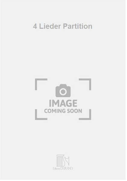 4 Lieder Partition